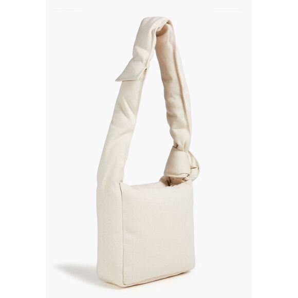 Jacquemus NWT Le Cuscinu Canvas Shoulder Bag Ecru Linen Designer Tote - Picture 3 of 10